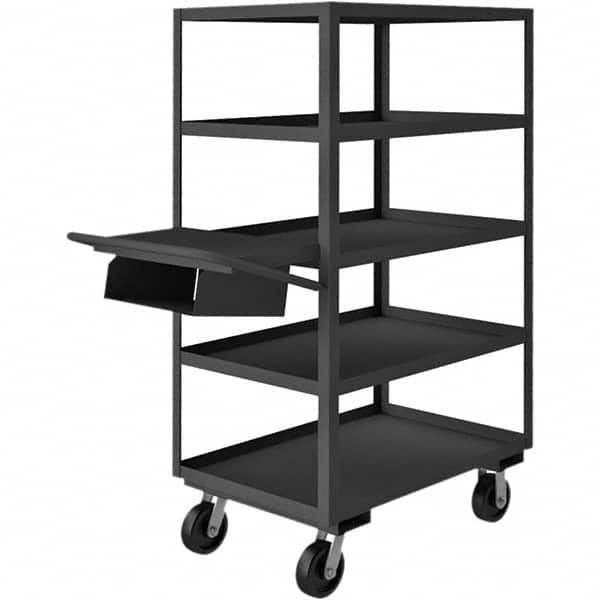 Durham - 3,600 Lb Capacity, 24-1/4" Wide x 52-3/8" Long x 65" High Order Picking Cart - Industrial Tool & Supply