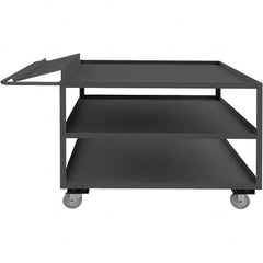 Durham - 1,200 Lb Capacity, 30-1/4" Wide x 87-1/4" Long x 40-11/16" High Order Picking Cart - Industrial Tool & Supply