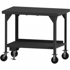 Durham - Mobile Work Benches Type: Heavy-Duty Workbench Length: 84 (Inch) - Industrial Tool & Supply