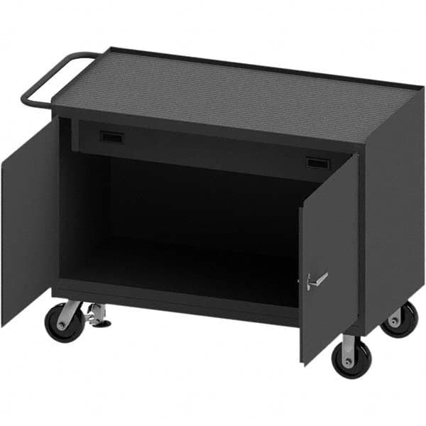 Durham - Mobile Work Benches Type: Cabinet Bench Length: 54-1/8 (Inch) - Industrial Tool & Supply