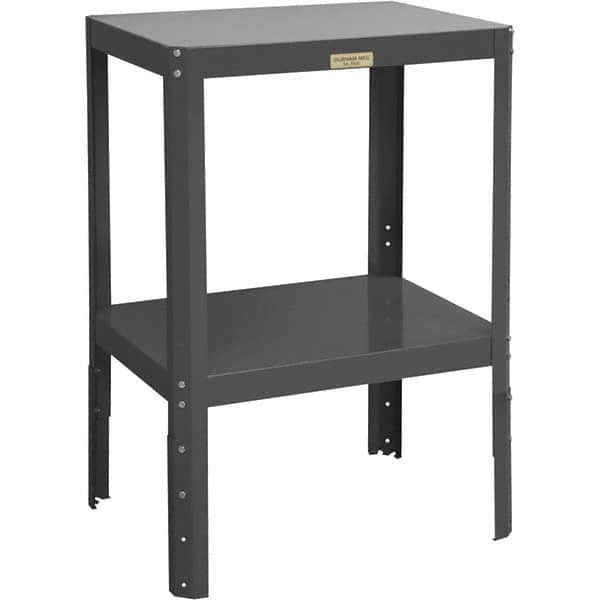 Durham - Stationary Work Benches, Tables Type: Machine Work Table Top Material: 16 Gauge Steel - Industrial Tool & Supply