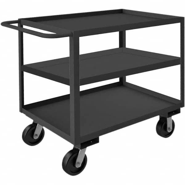 Durham - 1,200 Lb Capacity, 24-1/4" Wide x 42-1/4" Long x 48" High Heavy Duty Service Cart - Industrial Tool & Supply