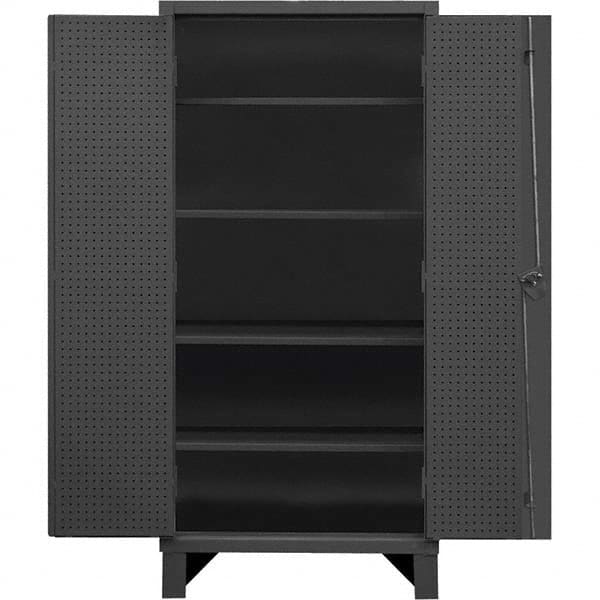 Durham - 4 Shelf Pegboard Storage Cabinet - Industrial Tool & Supply