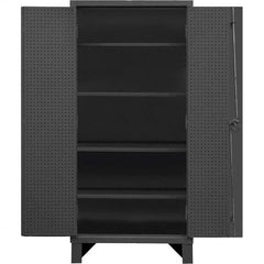 Durham - 4 Shelf Pegboard Storage Cabinet - Industrial Tool & Supply