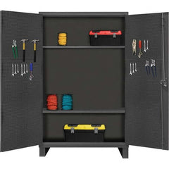 Durham - 2 Shelf Pegboard Storage Cabinet - Industrial Tool & Supply