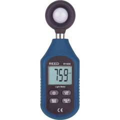 Light Meters; Compatible Lighting: All Visible Light; Maximum Measurement (FC): 18580; Maximum Measurement (Lux): 199999; Minimum Measurement (FC): 0; Minimum Measurement (Lux): 0; Accuracy  ™ (%): 5; Sensor Type: Silicone Photodiode; Display Type: 4-Digi