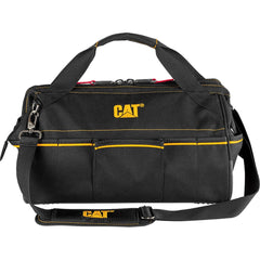 CAT - Tool Bags & Tool Totes; Type: Tool Bag ; Number of Pockets: 15.000 ; Material: 1680D Polyester Weave ; Width (Inch): 16 ; Depth (Inch): 3-1/4 ; Height (Inch): 9 - Exact Industrial Supply