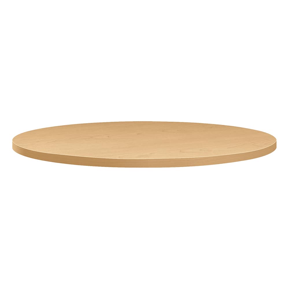 Hon - Stationary Tables; Type: Table Top ; Material: High-Pressure Laminate ; Color: Natural Maple ; Diameter (Inch): 36 ; Height (Inch): 1-1/8 ; Width (Inch): 36 - Exact Industrial Supply