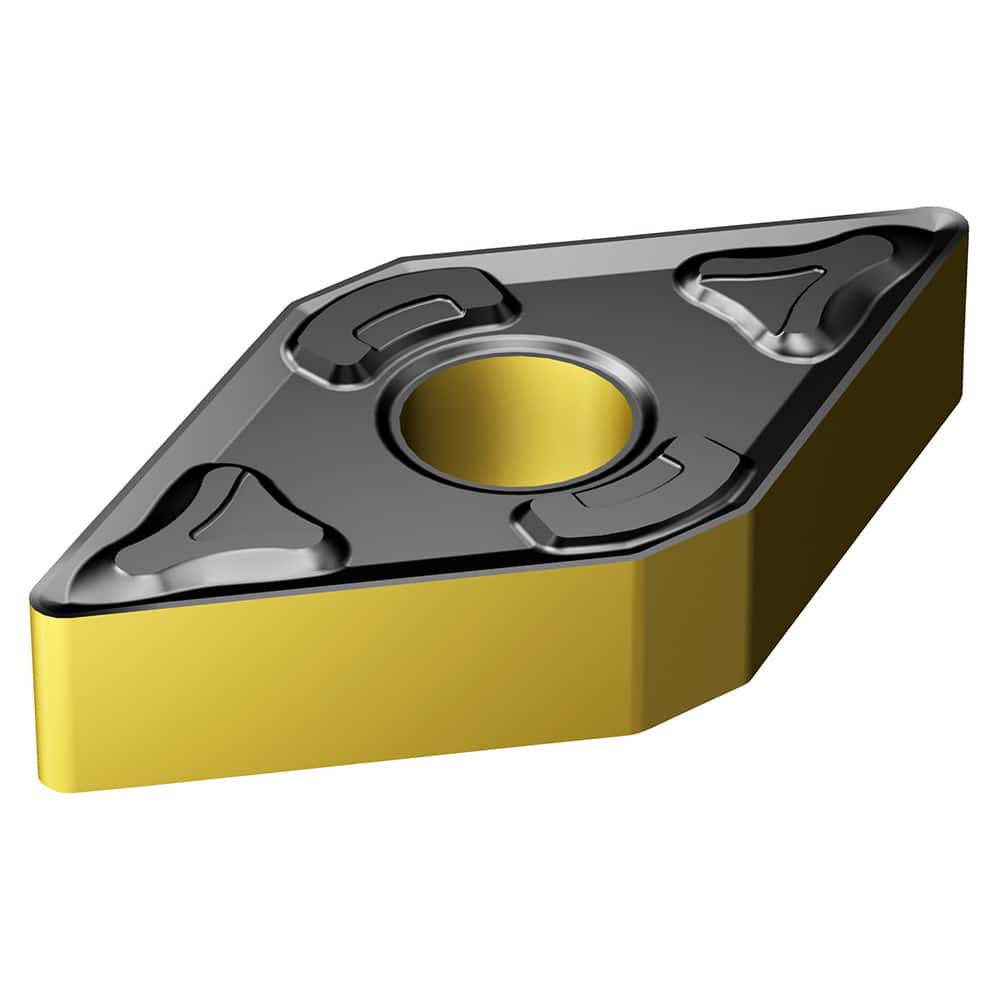 Turning Insert:  DNMG 15 04 08-XM 4415,  Solid Carbide TiCN, Al2O3 & TiN Finish,  Neutral,  0.0313″ Corner Radius,  N/A Diamond 55 ™,  Series  DNMG-XM