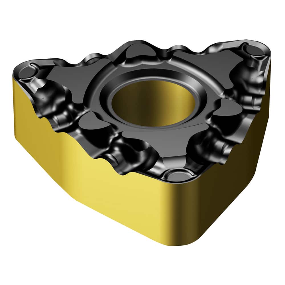 WNMG432-PF 4425 Carbide Turning Insert Al2O3/TiN/TiCN Finish, Neutral, 1/2″ Inscribed Circle, 0.0313″ Corner Radius, 3/16″ Thick, 80° Triangle
