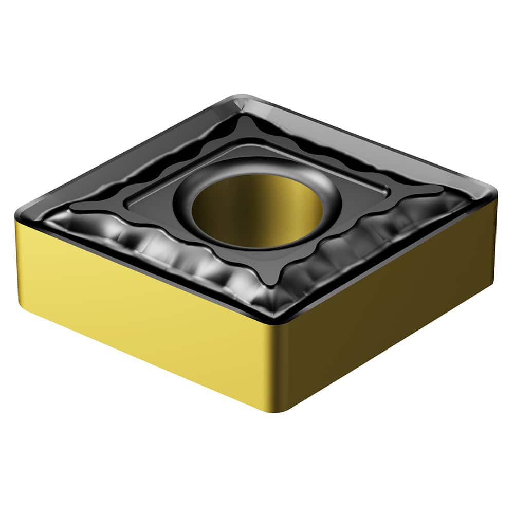 Turning Insert:  CNMG 19 06 04-QM 4415,  Solid Carbide TiCN, Al2O3 & TiN Finish,  Neutral,  0.0156″ Corner Radius,  N/A Diamond 80 ™,  Series  CNMG-QM