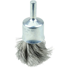 3/4″ Diameter - Knot Type Steel Wire End Brush - Industrial Tool & Supply