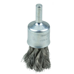1/2″ Knot Wire End Brush, .006″ Stainless Steel Fill - Industrial Tool & Supply