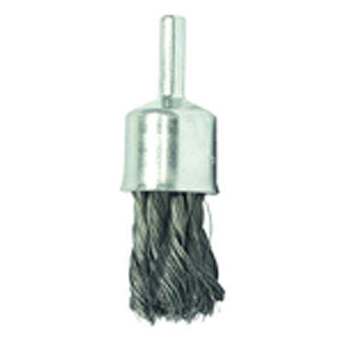 1/2″ Diameter - Knot Type Steel Wire End Brush - Industrial Tool & Supply
