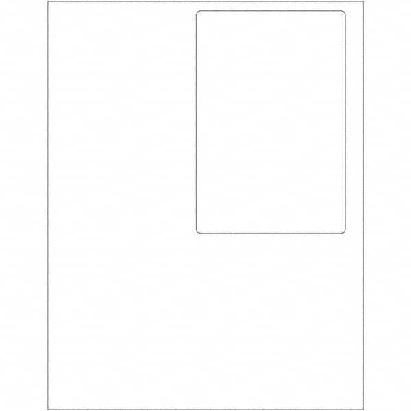 Tape Logic - Pack of (100) 4" x 6" White Paper Laser Labels - Industrial Tool & Supply