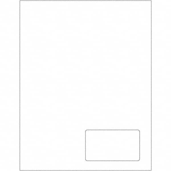 Tape Logic - Pack of (100), 1 Sheet 3-1/2" x 2" White Paper Laser Labels - Industrial Tool & Supply