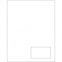 Tape Logic - Pack of (100), 1 Sheet 3-1/2" x 2" White Paper Laser Labels - Industrial Tool & Supply