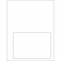 Tape Logic - Pack of (100), 1 Sheet 6-3/4" x 4-3/4" White Paper Laser Labels - Industrial Tool & Supply