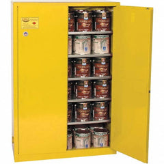Eagle - Safety Cabinets Hazardous Chemical Type: Flammable and Combustible Liquids Color: Yellow - Industrial Tool & Supply