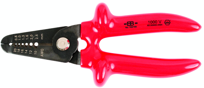 INSULATED STRIPPING PLIERS 10-20 AWG - Industrial Tool & Supply