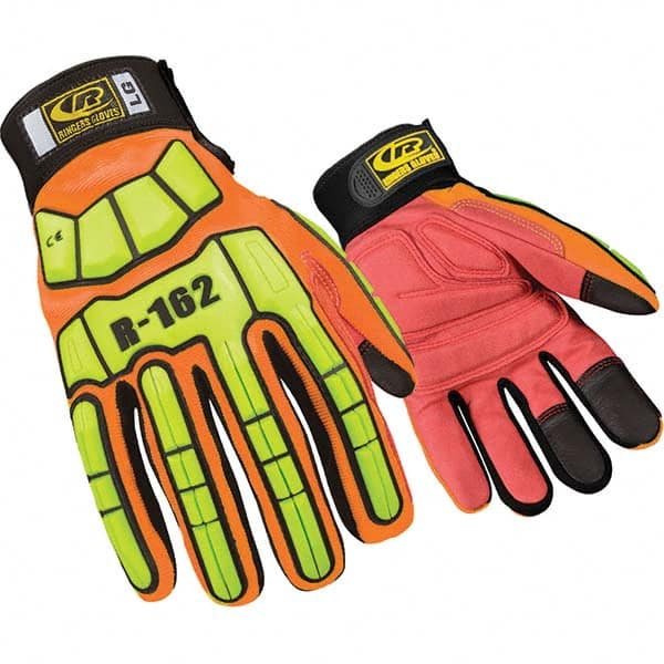 Ringers Gloves - Size S (8) Spandex High Visibility Work Gloves - Industrial Tool & Supply