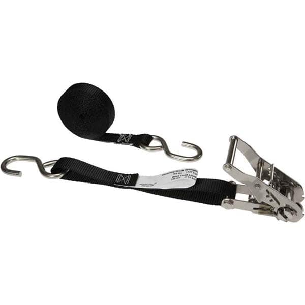 US Cargo Control - Slings & Tiedowns (Load-Rated) Type: Ratchet Tie Down Width (Inch): 1 - Industrial Tool & Supply