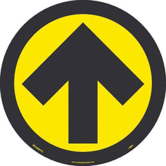 NMC - Adhesive Backed Floor Signs Message Type: COVID-19 Graphic Type: Arrow - Industrial Tool & Supply
