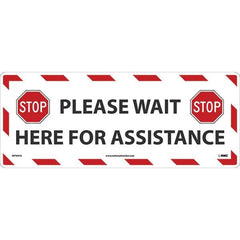 NMC - Adhesive Backed Floor Signs Message Type: COVID-19 Graphic Type: None - Industrial Tool & Supply