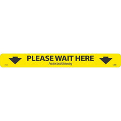 NMC - Adhesive Backed Floor Signs Message Type: COVID-19 Graphic Type: None - Industrial Tool & Supply