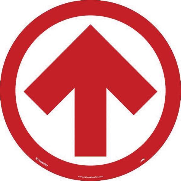 NMC - Adhesive Backed Floor Signs Message Type: COVID-19 Graphic Type: Arrow - Industrial Tool & Supply