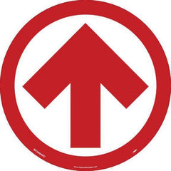 NMC - Adhesive Backed Floor Signs Message Type: COVID-19 Graphic Type: Arrow - Industrial Tool & Supply