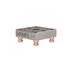 CNC Quick-Change Clamping Modules; Actuation Type: Manual; Mounting Hole Location: Bottom; Overall Length: 125.73; Mounting Hole Size: M10; Width/Diameter (mm): 126; Length (Inch): 125.73; Length (Decimal Inch): 125.73; Overall Width: 126; Mounting Hole S