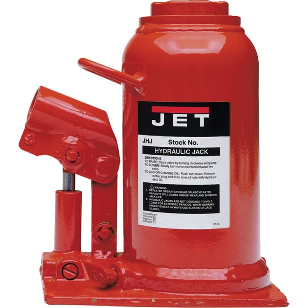 Jet - Manual Bottle, Screw, Ratchet & Hydraulic Jacks Type: Hydraulic Jack Load Capacity (Ton): 12-1/2 (Inch) - Industrial Tool & Supply