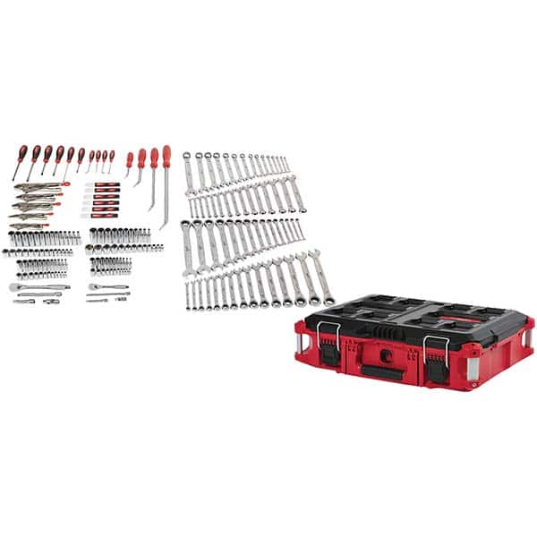 Milwaukee Tool - Combination Hand Tool Sets Tool Type: Mechanic's Tool Set Number of Pieces: 191.000 - Industrial Tool & Supply