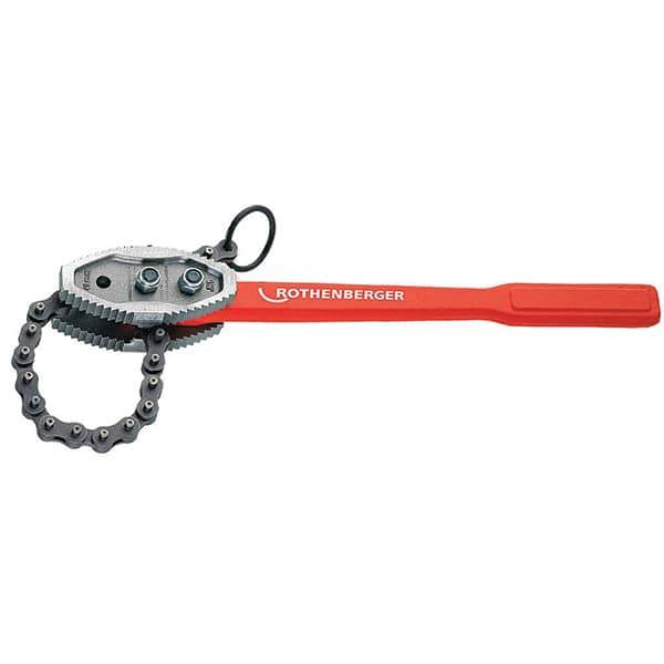 Rothenberger - 44" Max Pipe Capacity, 57" Long, Chain Tong Wrench - 6" Actual OD, 45-1/2" Handle Length - Industrial Tool & Supply