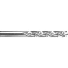 ‎#10 Dia. × 0.1935″ Shank × 1-5/8″ Flute Length × 2-3/4″ OAL, 5xD, 150°, Uncoated, 3 Flute, External, Round Solid Carbide Drill - Exact Industrial Supply