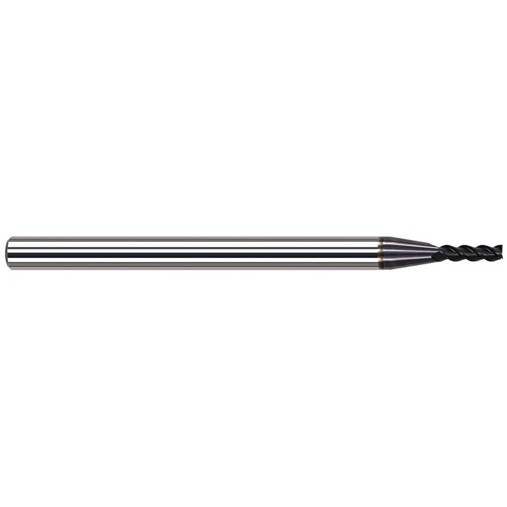 Square End Mill: 0.3937'' Dia, 1.1811'' LOC, 3 Flutes, Solid Carbide Single End, AlTiN Nano Finish, 34 ° Variable Helix, Centercutting, RH Cut, RH Flute