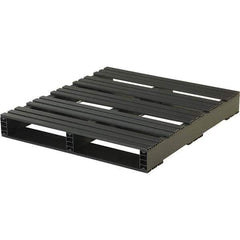Custom Built Plastic Pallets - 36" Long x 32" & Wide x 4-1/2" High Plastic Pallet - 3,000 Lb Static Capacity, 500 Lb Dynamic Capacity, Black - Industrial Tool & Supply