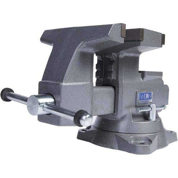 Wilton - Bench & Pipe Combination Vises Jaw Width (Inch): 8 Jaw Opening Capacity (Inch): 9-1/4 (Regular); 14-1/2 (Reversed) - Industrial Tool & Supply