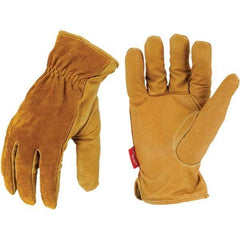 ironCLAD - Size XL (10), ANSI Cut Lvl A5, Abrasion Lvl 4, Cut Resistant Gloves - 10" Long, Uncoated, HPPE Lining, Open Cuff, Golden, Paired - Industrial Tool & Supply