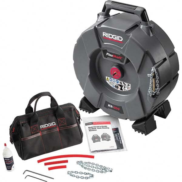 Ridgid - Electric & Gas Drain Cleaning Machines Type of Power: Cordless Drill (Not Included) For Minimum Pipe Size: 2 (Inch) - Industrial Tool & Supply
