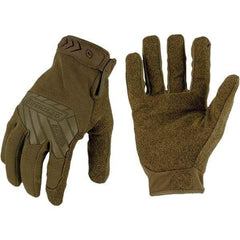ironCLAD - Size S (7) Synthetic Leather Work Gloves - For Mechanic's & Lifting, Uncoated, Hook & Loop Cuff, Full Fingered, Coyote, Paired - Industrial Tool & Supply