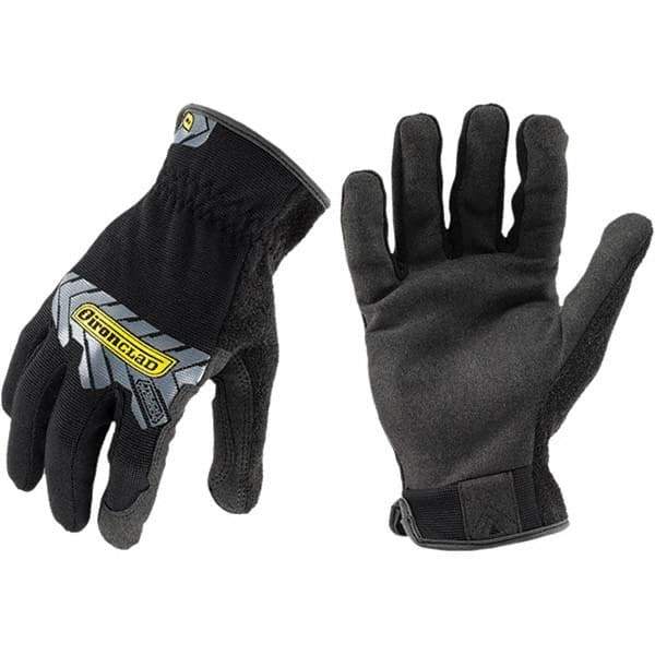 ironCLAD - Size M (8), ANSI Cut Lvl A2, Abrasion Lvl 3, Cut Resistant Gloves - 9.5" Long, Uncoated, Unlined, Slip-On Cuff, Black, Paired - Industrial Tool & Supply