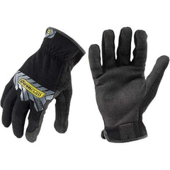 ironCLAD - Size M (8), ANSI Cut Lvl A2, Abrasion Lvl 3, Cut Resistant Gloves - 9.5" Long, Uncoated, Unlined, Slip-On Cuff, Black, Paired - Industrial Tool & Supply