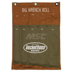 Tool Pouches & Holsters; Holder Type: Heavy-Duty; Rollup Pouch; Tool Pouch; Tool Type: Wrench; Material: Canvas; Color: Brown; Number of Pockets: 5.000; Minimum Order Quantity: Canvas; Mat: Canvas; Material: Canvas