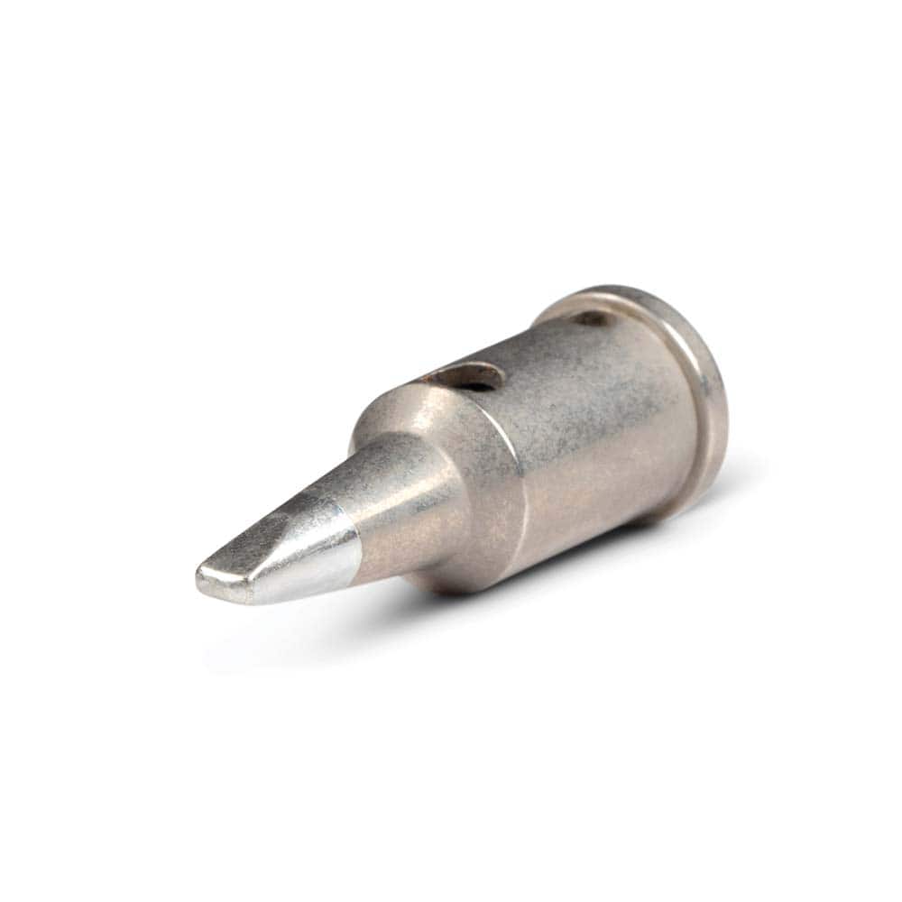 Soldering Iron Tips; Type: Double Flat; For Use With: WLBU75; WLBUK75; Point Size: 2.4000; Tip Series: Flat; Tip Diameter: 0.09; Tip Diameter: 2.400; For Use With: WLBU75; WLBUK75; Description: Join wires 8AWG, micro-electronics, drones, small appliances,
