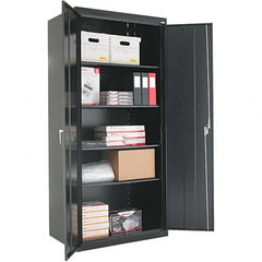 ALERA - 4 Shelf Locking Storage Cabinet - Industrial Tool & Supply