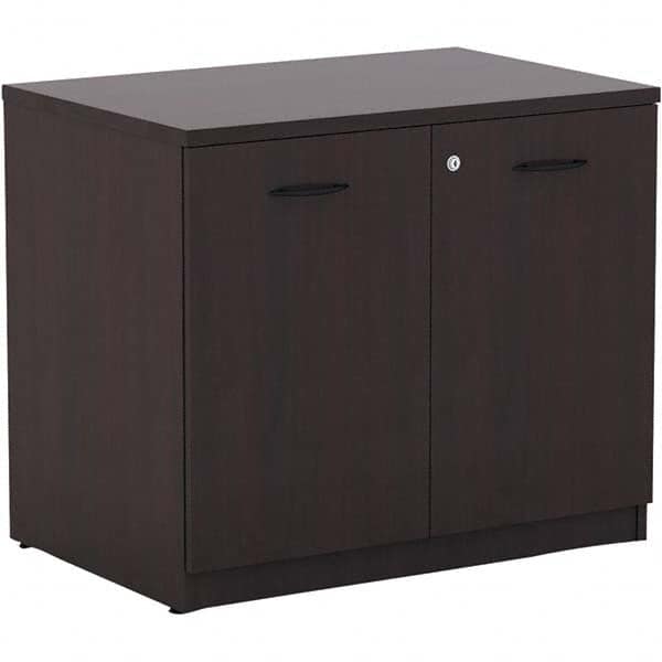 ALERA - 1 Shelf Sliding Door Storage Cabinet - Industrial Tool & Supply