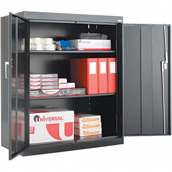 ALERA - 2 Shelf Locking Storage Cabinet - Industrial Tool & Supply