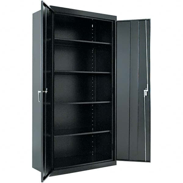 ALERA - 4 Shelf Locking Storage Cabinet - Industrial Tool & Supply